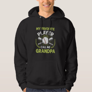 Sudadera Béisbol, mi jugador favorito me llama Vintag Abuel