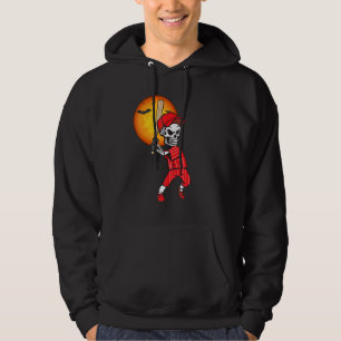 Sudadera Béisbol Skeleton Halloween Hombres Salón de Béisbo
