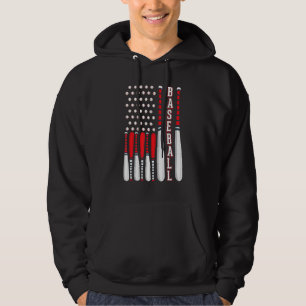 Sudadera Béisbol USA Bandera Patriótico Béisbol Americano 4
