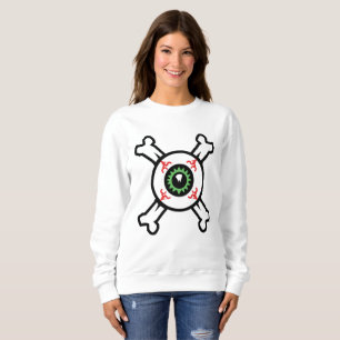 Sudadera Béisbol y huesos crudos (fondo liviano) Dulces