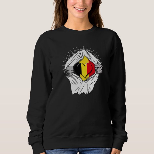 Sudadera Belgian flags home Belgium  1 (Anverso)