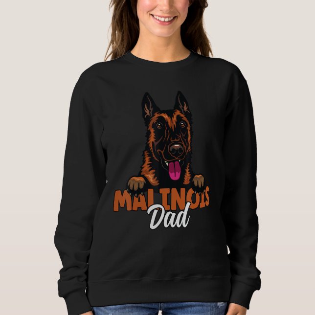 Sudadera Belgian Malinois Dad Dog Malinois Dog Father Dog D (Anverso)