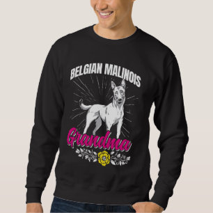 Sudadera BÉLGICA MALINOIS GRANDMA Perro Granny Malinois Gra