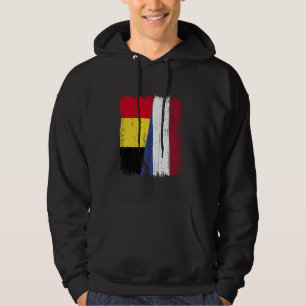Sudadera Bélgica Patrimonio belga holandés de media bandera