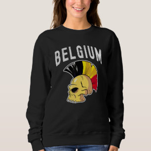 Sudadera Bélgica Ultras Mohawk Cráneo Equipo Nacional Sopor