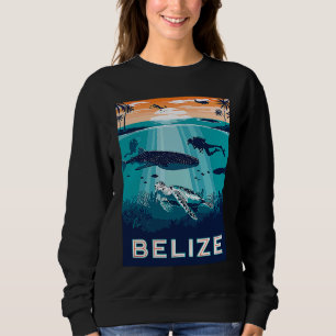 Sudadera Belice buceando ballena tiburón tortuga del mar Ca