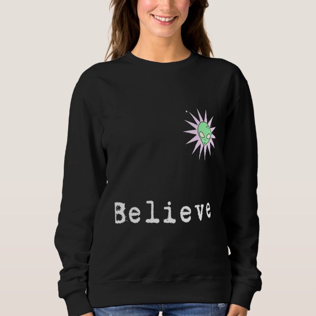 Sudadera Believe Alien Shirt (Anverso)