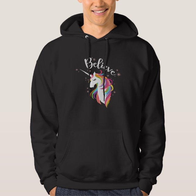 Sudadera Believe Unicorn Rainbow is  for Legendary Creature (Anverso)