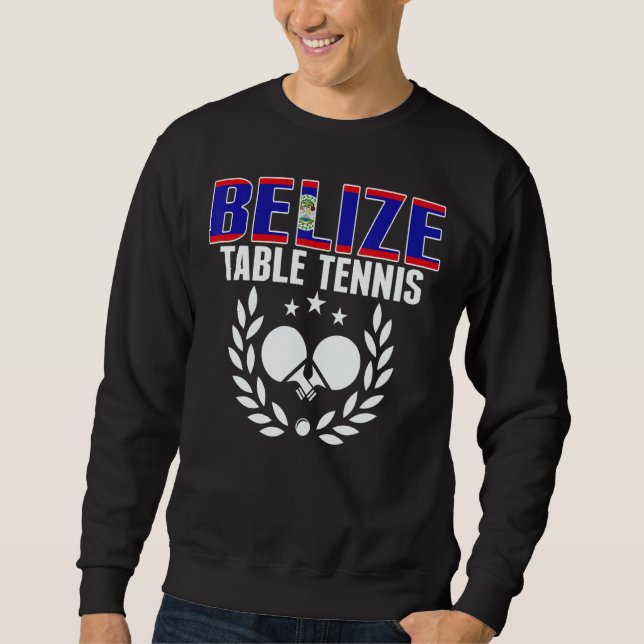 Sudadera Belize Table Tennis   Belizean Ping Pong Team Supp (Anverso)