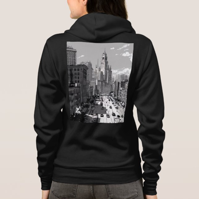 Sudadera Bella+Canvas Full-Zip Hoodie (Reverso)