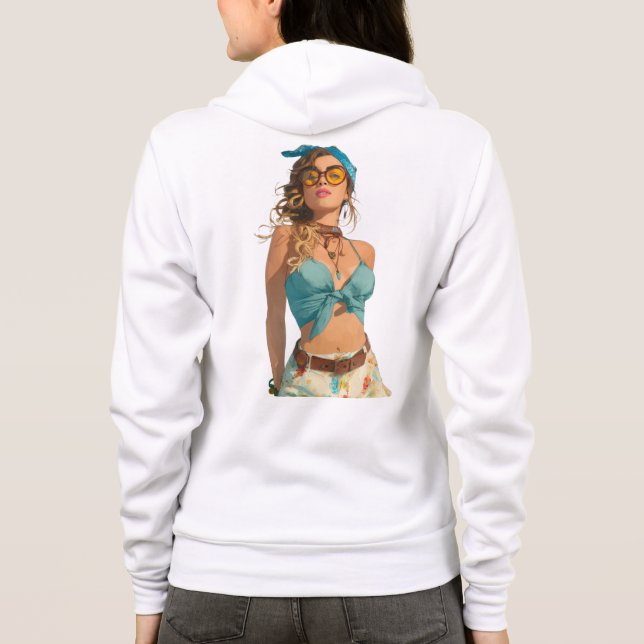 Sudadera Bella+Canvas Full-Zip Hoodie (Reverso)