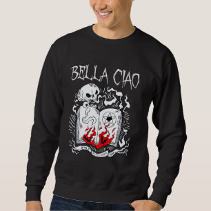 Sudadera Bella Ciao Adiós, Hermoso Libro De Cráneo De Mamáe