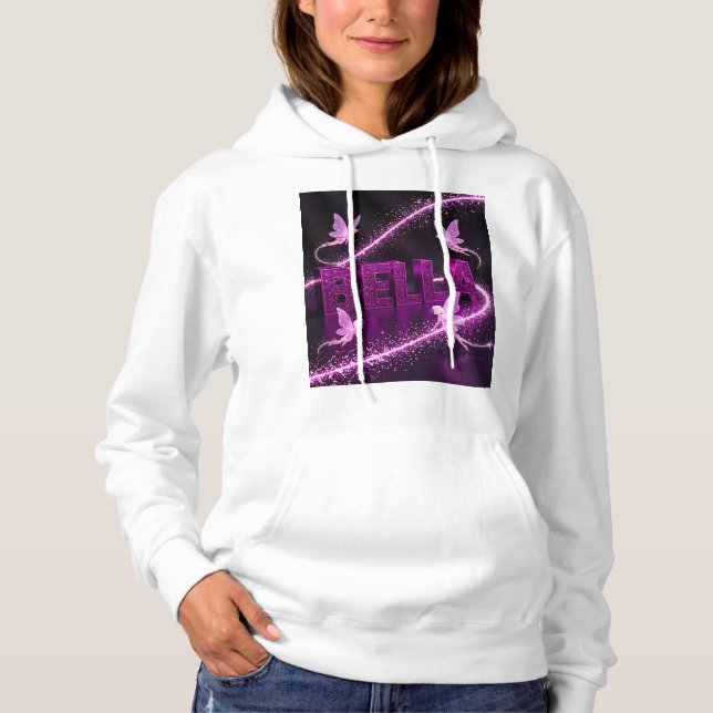 Sudadera Bella - Personalized Hoodie – Gift for Her  (Anverso)