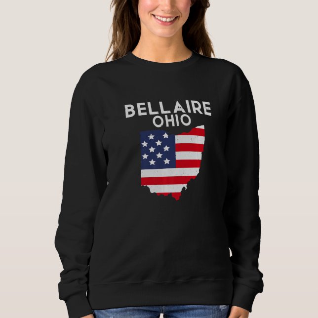 Sudadera Bellaire Ohio USA State America Travel Ohioan Prem (Anverso)