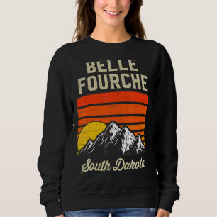 Sudadera Belle Fourche South Dakota Ciudad Retro Vintage