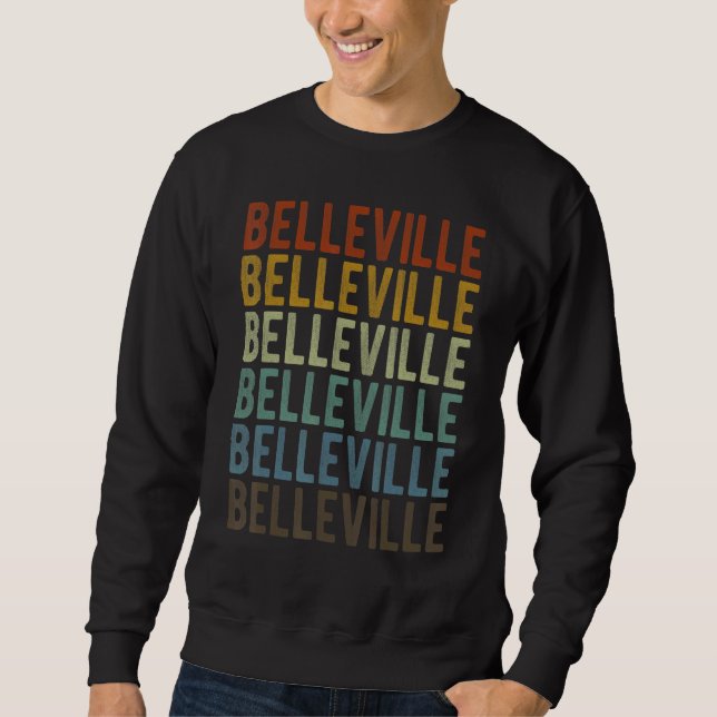 Sudadera Belleville City Canada Retro Vintage (Anverso)