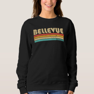 Sudadera Bellevue Ne Nebraska Funny Home Roots Retro 7