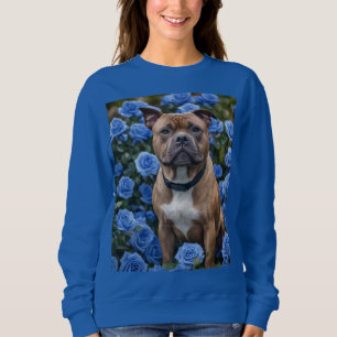 Sudadera "Belleza audaz: un tocado marrón en un jardín de R