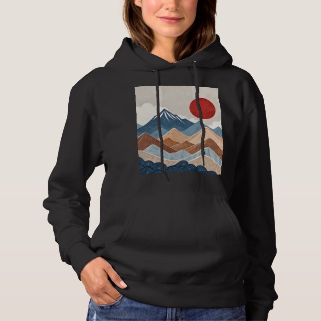 Sudadera Belleza del atardecer en montañas (Anverso)