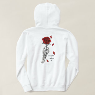Sudadera Belleza en el Arte de Rosa Gótica del Caos