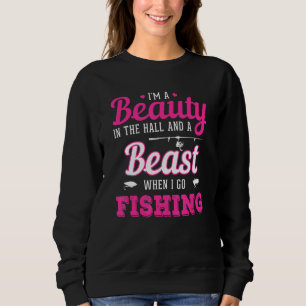 Sudadera Belleza En La Bestia Del Salón Cuando Se Va Pescan