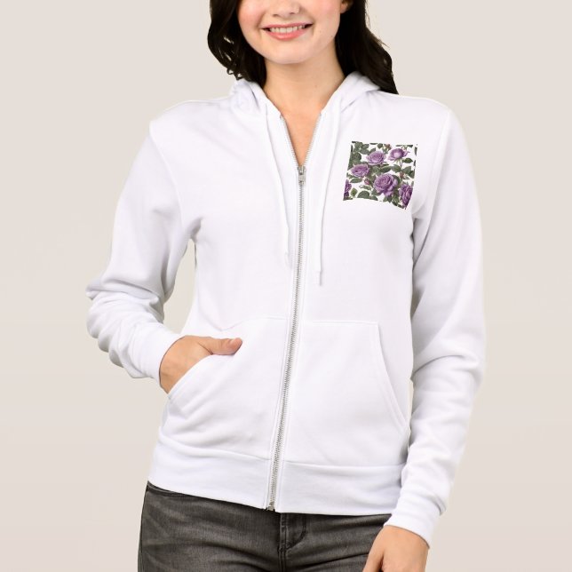 Sudadera "Belleza eterna: Rosas de la época de la provincia (Anverso)