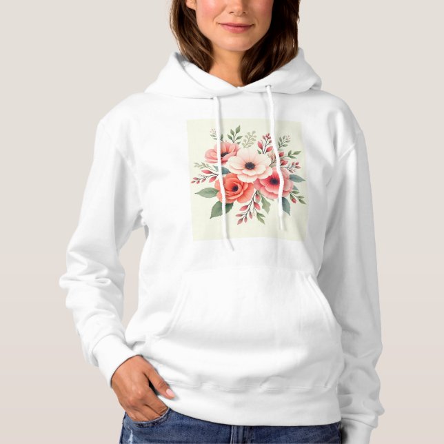 Sudadera Belleza Floral Vintage (Anverso)