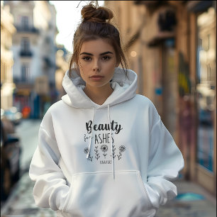 Sudadera "Belleza por las cenizas" Biblia Verse, curar