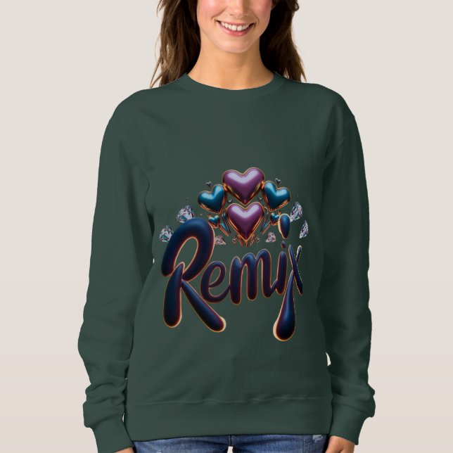 Sudadera Belleza Remix  (Anverso)