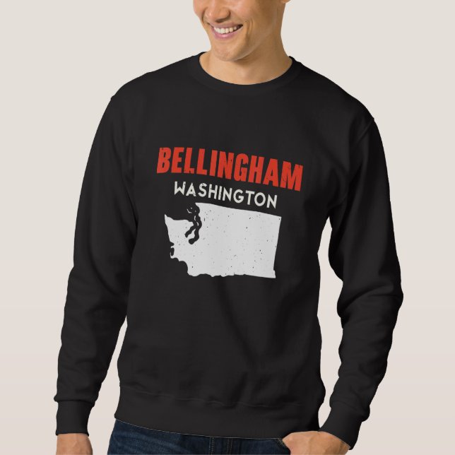 Sudadera Bellingham Washington USA State America Travel Was (Anverso)