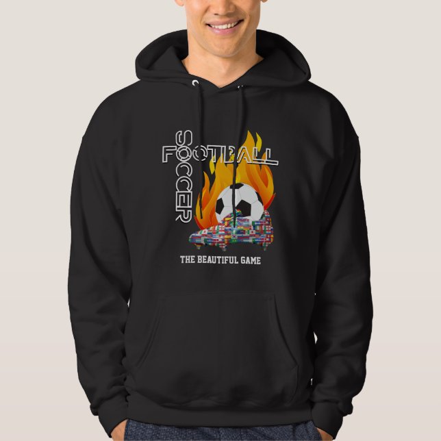 Sudadera Bello juego Mundo FÚTBOL FÚTBOL FÚTCER (Anverso)