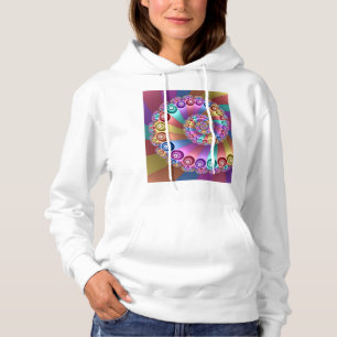 Sudadera Bellos colores arcoiris resumen arte fractal
