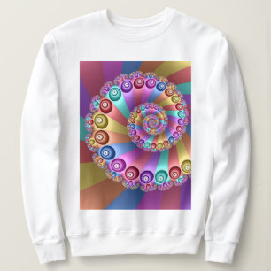 Sudadera Bellos colores arcoiris resumen arte fractal