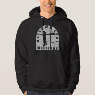 Sudadera Bellows Lake Ice Fishing Michigan