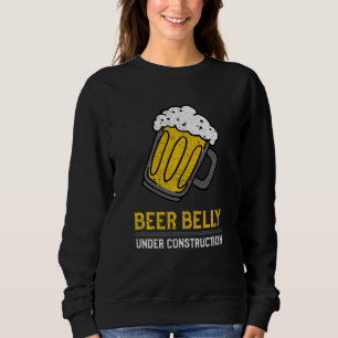 Sudadera Belly De Cervezas En Construcción Equipo De Mesa D