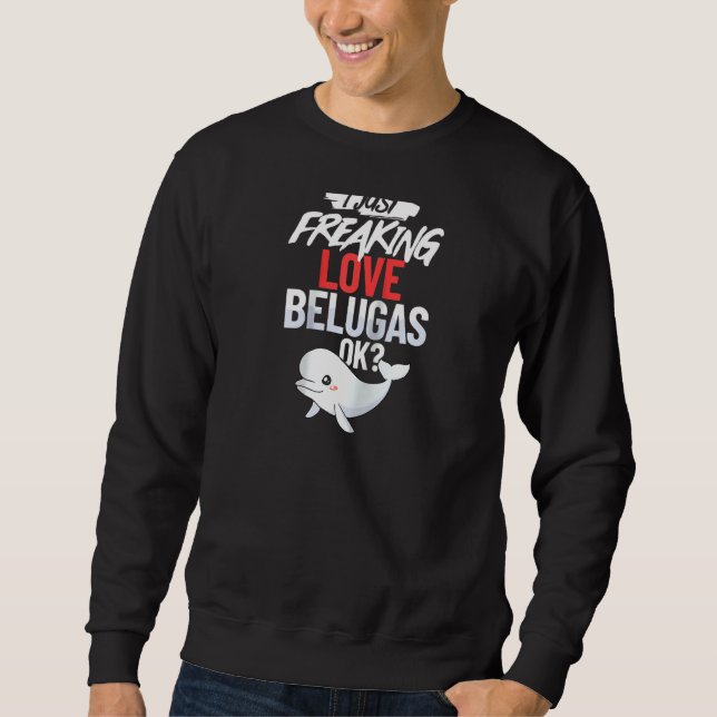 Sudadera Beluga Bebé Ballena Animal Raglan (Anverso)