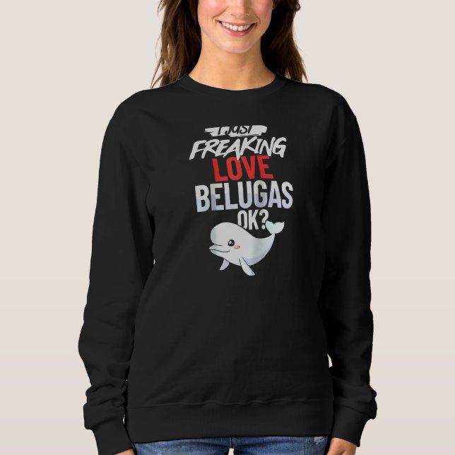 Sudadera Beluga Bebé Ballena Animal Raglan (Anverso)
