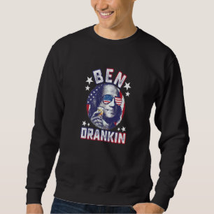 Sudadera Ben Drankin 4 de julio Benjamin Franklin Hombres M