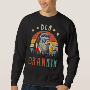 Sudadera Ben Drankin 4 De Julio Benjamin Franklin Men Amer