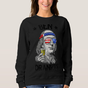 Sudadera Ben Drankin 4 De Julio Benjamin Franklin Mujeres