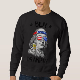 Sudadera Ben Drankin 4 De Julio Benjamin Franklin Mujeres