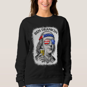 Sudadera Ben Drankin 4 De Julio Marzo De Julio Bandera Esta