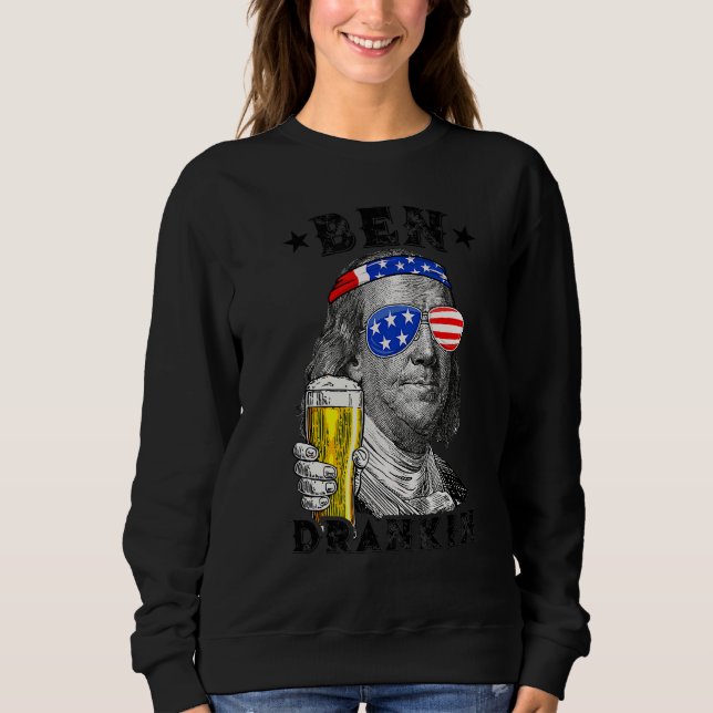 Sudadera Ben Drankin Benjamin Franklin Beer 4 De J (Anverso)
