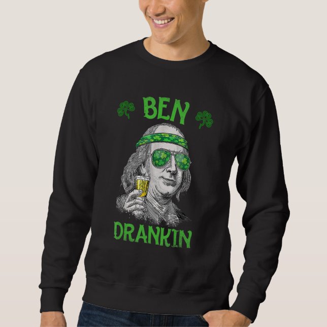 Sudadera Ben St Patrick's Day Benjamin Franklin (Anverso)