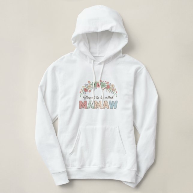 Sudadera Bendecida por ser llamada Mamaw (Diseño del anverso)