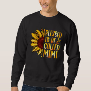 Sudadera Bendecida por ser llamada Mimi Girasoles Lindos Dí
