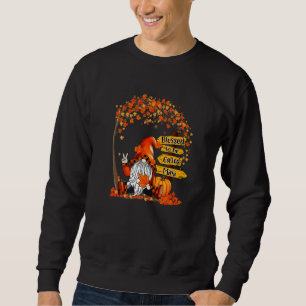 Sudadera Bendecida por ser llamada Mimi Gnome Pumpkin Thank