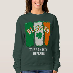 Sudadera BENDECIDIDOS DE SER UNA BENDICIÓN IRLANDESA DEL Dí