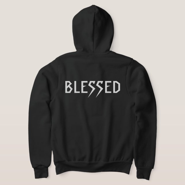 SUDADERA "BENDECIDO" 303TATTOO BLK HOODIE (Distribución Reverso )