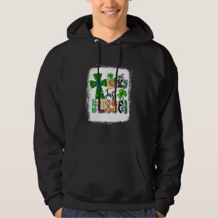 Sudadera Bendecido, no afortunado, solamente bendecido el D